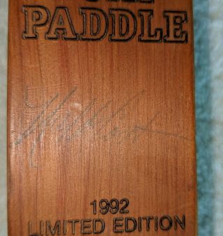 Vintage 1992 WILD TURKEY CALL Signed by Neil Cost Ltd Edition 18/25 Boat Paddle 2