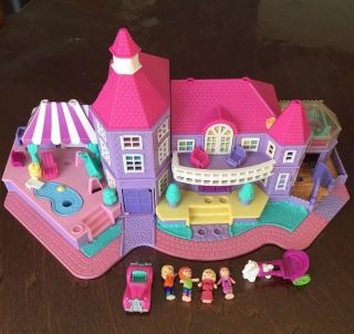 Vintage Polly Pocket Bluebird 1994 Magical Mansion Complete Play Set All Figures