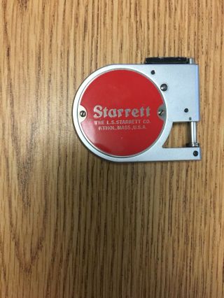 Vintage Starrett 1010 - E Pocket Micrometer in red case. 3