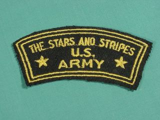 Rare Wwii English Theater Made Stars & Stripes Shoulder Patch Patch D - Day