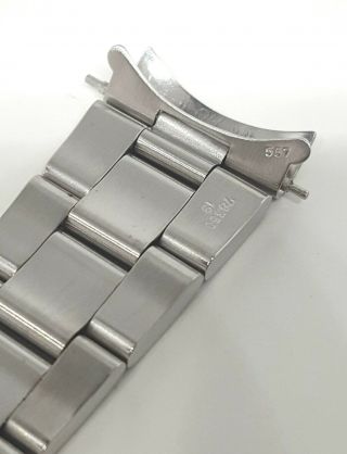 VINTAGE ROLEX OYSTER 19MM STAINLESS STEEL WATCH BRACELET. 12