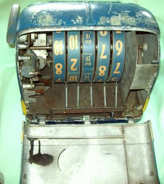 Vintage 1930 ' s REEL 21 Coin Op Black Jack Gumball Slot Machine Trade Stimulator 8