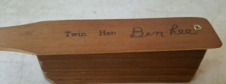Vintage Signed Ben Lee " Twin Hen " Turkey Call By Lee Calls Inc.
