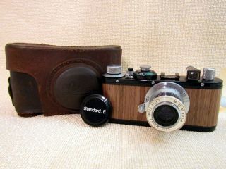 Leica E Standard D.  R.  P.  Wwii Vintage Russian Camera,  Lens Leitz Elmar