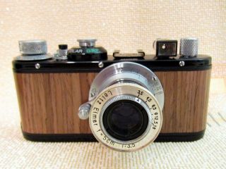 LEICA E STANDARD D.  R.  P.  WWII Vintage Russian Camera,  Lens Leitz Elmar 2