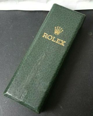 Rolex Vintage Gents Green Leather 