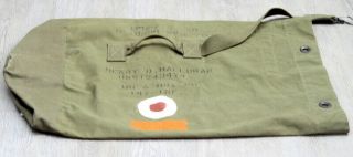 Authentic Wwii Canvas Bag Of Henry D.  Halloran 147th Infantry U.  S.  Army - Nr 6224