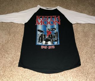 Vintage The Who 1979 Long Live Rock Concert Tour Shirt Keith Moon Raglan Tee