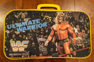 Vintage Wwf Ultimate Warrior Briefcase Bag Luggage Rare Wwe Wcw Ecw Tna Nxt Njpw