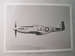 Photo 8th Af P - 51 Ace Arthur Jeffrey In His P - 51 Mustang 14 Victories