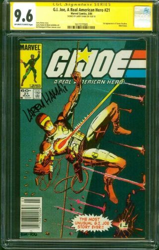 G.  I.  Joe 21 Cgc Ss 9.  6 Larry Hama Signed 1st Storm Shadow 1st Print Rare 1984