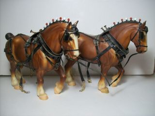 Rare Vtg Pair Breyer Draft Horses