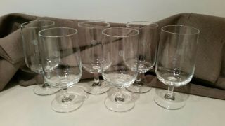 Six (6) Vintage Pan Am First Class Wine Glasses - and In Orig.  Box 4