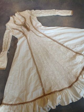 Vintage Victorian Gunne Sax Dress Medieval Gypsy Wedding Prairie Dress - 13