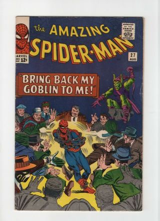 Spider - Man 27 Fn 6.  0 Vintage Marvel Comic Early Green Goblin Ditko