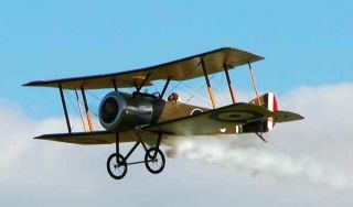 1/3 Scale Balsa Usa Sopwith Pup Vintage R/c Model Airplane Kit 461 W/ Wheel Kit