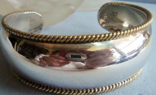 Sterling Silver 925 Mexico Tb 83 Cuff Bracelet Unworn Estate Jewelry