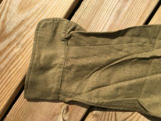 WW2 US Army Brown Woold Service Shirt,  Size 15 1/2 x 32, 4