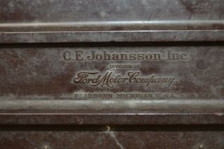 Vintage C.  E.  Johansson Inc Ford Motor Company Gauge Block Set - Incomplete 2