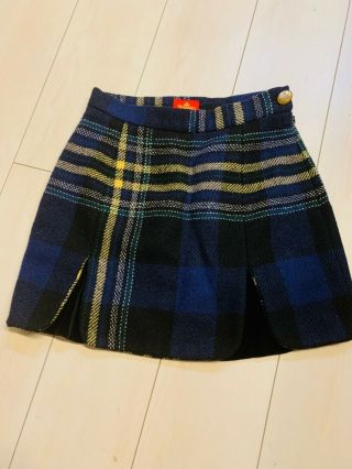 Rare Vintage 90s Vivienne Westwood Tweed Metro Tartan Skirt