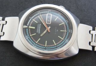 Rare Vintage Seiko 5 Sports Dial 7019 - 6040 Automatic 21 Jewels Watch