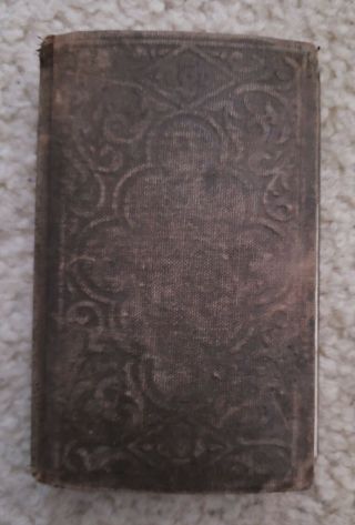 Rare 1860 Leather Pocket Bible Civil War,  1861 Military Stamp & Discharge Letter