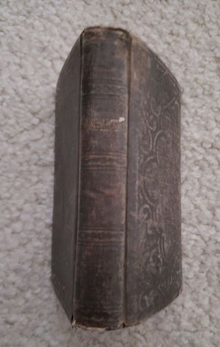 RARE 1860 Leather Pocket Bible Civil War,  1861 military stamp & discharge letter 4