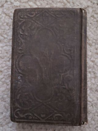 RARE 1860 Leather Pocket Bible Civil War,  1861 military stamp & discharge letter 5