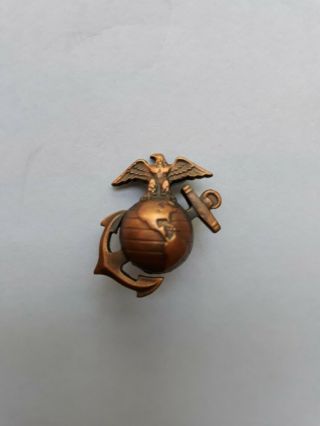 Ww2 Usmc Ega Garrison Cap Ornament From Veteran Fought At Guadalcanal