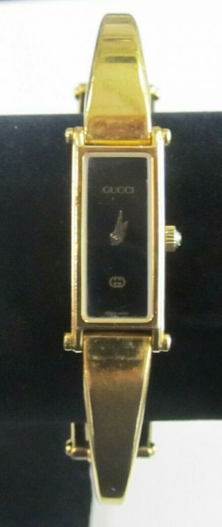 Gucci 1500l 18k Gold Plated Swiss Women 