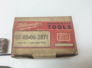 Vintage Milwaukee 48 - 06 - 2871 Two Speed Right Angle Drive Drill Attachment 6