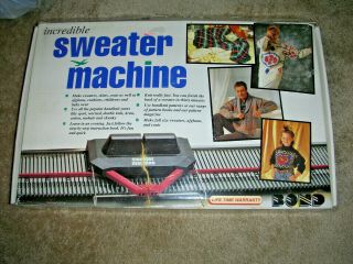 Vintage Bond Incredible Sweater Machine Complete Knitting Kit