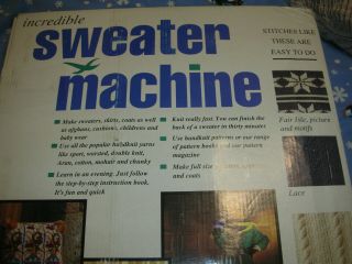 Vintage Bond Incredible Sweater Machine COMPLETE Knitting Kit 6