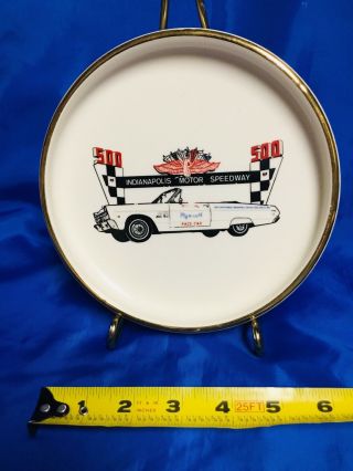 Indianapolis Indy 500 Plymouth Fury Official Pacecar 1965 Vintage Ash Tray/dish
