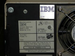 Vintage 1984 IBM 5170 Personal Desktop Computer AT PC Floppy Disk Hard Drive USA 4
