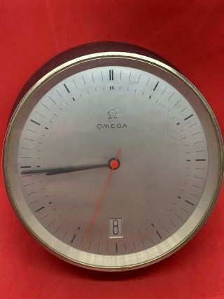 Vintage Omega Watch Company Table Desk Clock Runs