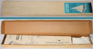 Dumas Products Rs - 219 1970s Vintage Mahogany Lightning Sailboat Kit $0 Ship