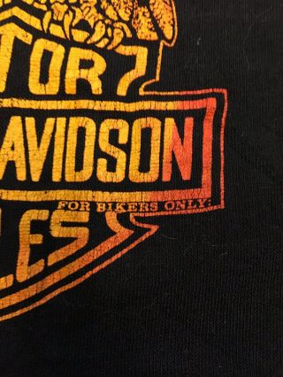 Vintage 80’s Harley Davidson T Shirt Sz Medium By The People For The People 3