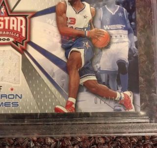 Lebron James 2006 - 07 Game All - Star Patch Bgs 9.  5 72/100 RARE GOAT 3