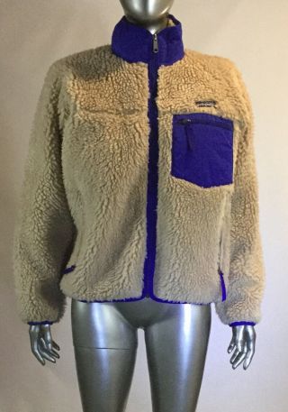 Vintage,  Patagonia Ivory Fur Fleece Jacket Women 