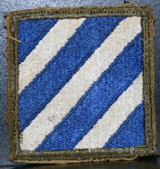 Vintage Wwii Patch 3rd Infantry Division U.  S.  Army Military