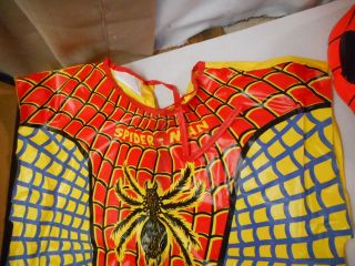 Vintage Ben Cooper Spiderman 823 Costume,  Medium 8 - 10,  1972,  TV Superheroes 8