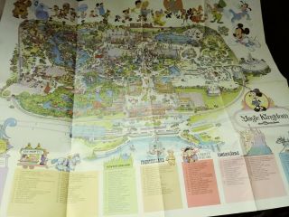 1979 Vintage Walt Disney Magic Kingdom Map poster 4