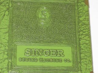 VINTAGE OLD SINGER COIN BANK BOOK OR MONEY BOX WITH KEY,  GREEN COLOUR 4