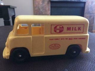 Vintage Toy Dairy Plastic Milk Truck Bank Foremost Milk Rare