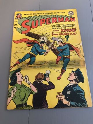 Vintage Golden Age 1954 Superman Comic Book Feb No.  87/dc Comics