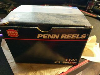Vintage Penn 4/0 113h Senator Fishing Reel.  Usa Made