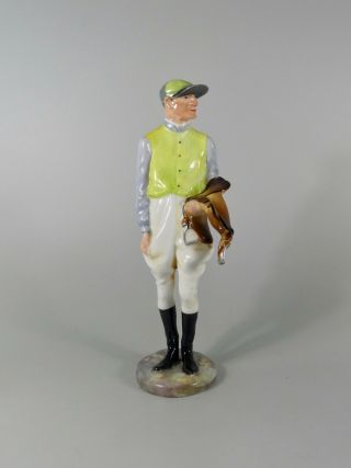 Royal Crown Derby Porcelain Jockey,  C.  1935.  Rare Figure.