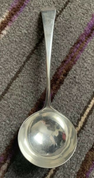 Georgian 18th Century Bottom Marked Sterling Silver Soup Ladle
