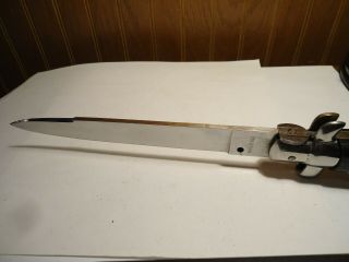 Vintage Large Italian Rostfrei Folding Knife Horn Handle Very 4